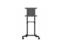 Mobile TV Cart - Portable Rolling TV Stand for 37-70" VESA Display (154lb/70kg) - TV Stand w/Shelf & Storage Compartment - Rotate/Tilt Display - Universal TV Mount on Wheels (MBLTVSTNDEC)
