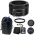 Canon EF 50mm f/1.8 STM Lens with Accessory Kit for Canon 77D , 80D , 760D and 1300D