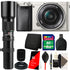 Sony Alpha A6000 Mirrorless 24.3MP Digital Camera with 16-50mm Lens, 500mm Lens and Great Value Bundle