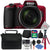NIKON COOLPIX B600 16MP 60x Optical Zoom  Full HD Video Recording Digital Camera (Red) + 8GB Accessory Kit