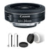 Canon EF-S 24mm f/2.8 STM Lens with Accessories for Canon EOS Rebel T5 , T5i , T6 , T6i and T7i
