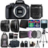 Canon EOS 3000D 18MP DSLR Camera + 18-55mm lens + 58mm Telephoto & Wide Angle Lens + 3pc FilterKit+ 24GB Memory Card + Card Wallet + Card Reader + SlaveFlash + Backpack+ Case+ CleaningKit + Mini Tripod