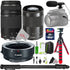 Canon EF 75-300mm III Lens with Canon 55-200mm STM + EF-EOS M Adapter 16GB Accessory Bundle
