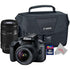 Canon EOS 4000D Rebel T100 18MP Digital SLR Camera + Canon 18-55mm + 55-250 IS II Complete Basic Lens  Kit