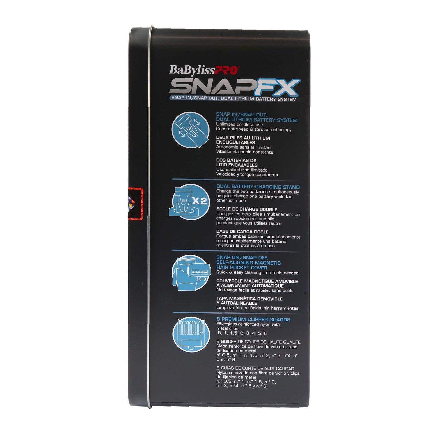 BaByliss Pro SNAPFX Clipper With Snap In/Out Dual Lithium Battery System FX890