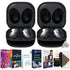 Two Samsung Galaxy Buds Live Noise-Canceling Wireless Headphones Black with Software Kit