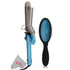 BaByliss PRO Nano Titanium Spring Curling Iron 1.25" + Pro Pop Fold Detangling Brush BWP824-BLUE