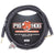Pig Hog Tour Grade 10ft Instrument Cable 1/4 Inch to 1/4 Inch Right Angle to Straight Connectors - PH10R - 3 Units
