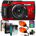 Olympus Tough TG-5 12MP Waterproof Digital Camera Red With Photo Editing Kit