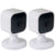 2x Blink Mini Compact Indoor Plug-In Smart Security Camera Works With Alexa – 2 Cameras (White)
