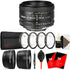 Nikon AF NIKKOR 50mm f/1.8D Lens for Nikon D7000 , D7100 , D7200 and D7500 with Accessories