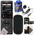 Sony UX570 Digital Voice Recorder Black + Professional Lavalier Condenser Microphone Kit