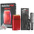 BaByliss PRO FOILFX02 Cordless Metal RED Double Foil Shaver FXFS2R-RED with Replacement Power Cord and Comb