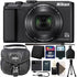 Nikon COOLPIX A900 Digital Camera (Black) + 32GB Memory Card + Wallet + Reader + Slave Flash + Case + 3pc Cleaning Kit + Mini Tripod