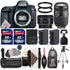 Canon EOS 6D Mark II 26.2MP D-SLR Camera with 50mm 1.8 STM + 70-300mm Lens Accessory Kit