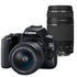 Canon EOS 250D / Rebel SL3 24.1MP 4K Digital SLR Camera with 18-55 and 75-300mm Lenses