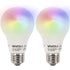 Two Vivitar Wi-Fi Smart Multi-Color LED Bulbs - 1050 Lumens
