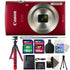 Canon IXUS 185 / ELPH 180 20MP Digital Camera Red with 24GB Memory Card