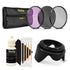 Vivitar 58mm Professional UV CPL FLD FilterKit + Tulip Lens Hood Canon EOS, T1i, T2i, T3, T4i, T5, T5i, T6, T6i, SL1, 1D, 5D, 5D Mark II, 5DII Cameras