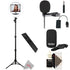 Vivitar 18" Professional Ring Light Kit with 63" Light Stand for Vloggng + Lavalier Microphone