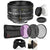 Nikon AF NIKKOR 50mm f/1.8D Lens for Nikon DSLR Cameras with Accessories