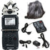 Zoom H5 4-Input / 4-Track Portable Handy Digital Recorder + ZOOM H5 Accessory Pack Microphone Windscreen Remote Control