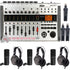 Zoom R24 Multi-Track Recorder, Interface, Controller, and Sampler + Three Zoom ZDM-1 Podcast Mic Pack Accessory Bundle
