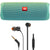 JBL FLIP 5 Waterproof Bluetooth Speaker Teal with JBL T110 in Ear Headphones