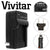 Two Packs Vivitar VIV-CB-E6 Replacement Battery for Canon LP-E6 with Vivitar LC-E6 Replacement Rapid Charger for Canon LP-E6 For 90D 80D 5D 6D 7D