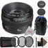 Canon EF 50mm f/1.4 to f/22 USM EF-Mount Lens/Full-Frame Format Lens Accessory Kit & Pouch