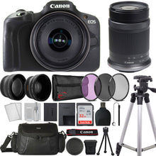 Canon EOS R100 Mirrorless Camera Black with RF-S 18-45mm IS STM Lens and RF-S 55-210mm IS STM Lens Accessory Bundle