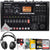 Zoom R8 8-Track Digital Recorder / Interface / Controller / Sampler + Boya BY-HP2 Professional Over-Ear Hi-Fi Monitor Headphones  + Music Maker Mix and Master Suite + 32GB Memory Card