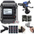 Zoom F1-LP 2-Input / 2-Track Portable Digital Handy Multitrack Field Recorder with Lavalier Microphone + Zoom SMF-1 Shock Mount +  TableTop Tripod + Two 32GB Micro SD Card + AAA Batteries + CleaningKit