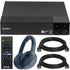 Sony Streaming BDP-S3700 1080p FHD Blu-ray Disc Player Built-in Wi-Fi + Sony WH-1000XM4 Blue Headphones Bundle