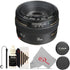Canon EF 50mm f/1.4 to f/22 USM EF-Mount Lens/Full-Frame Format Lens with Cap Holder and Cleaning Kit