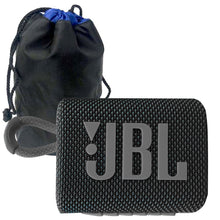 JBL Go 3 Portable Waterproof Wireless IP67 Dustproof Outdoor Bluetooth Speaker (Black) with Soft Pouch Bag