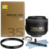 Nikon AF-S DX NIKKOR 35mm f/1.8G Lens with Accessories for Nikon D3300 , D3400 , D5300 and D5499