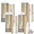 4 Pieces BaByliss Pro Barberology GoldFX Metal Comb Set 9" Clipper Comb and 7.5" Cutting Comb Gold