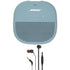 Bose Soundlink Micro Bluetooth Speaker (Stone Blue) with JBL T110 in Ear Headphones Black