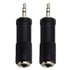 2x Pig Hog Solutions TRS(F) to 3.5mm(M) Stereo Adapter