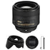 Nikon AF-S NIKKOR 85mm f/1.8G Lens + 67mm Tulip Lens Hood +  Lens Cap + Lens Cap Holder