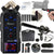 Zoom H6essential 6-Track 32-Bit Float Portable Audio Recorder with Shotgun Microphone Kit and Pistol Grip Tabletop Tripod Kit