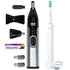 Philips Sonicare 3100 Rechargeable Electric Toothbrush, White HX3681/03 with Philips Norelco Precision Trimmer Kit 5000 For Nose, Ears, Brows and Detail - Ultimate Comfort and Fully Washable