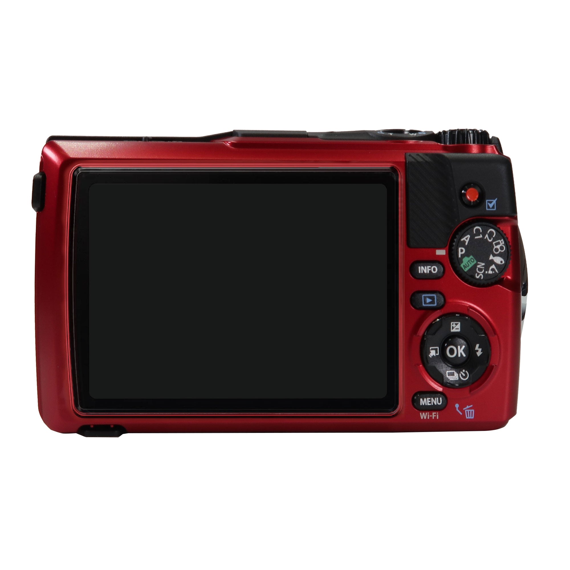 OM SYSTEM TG-7 SDカード128GB付き OM SYSTEM Tough TG-7 Digital Camera (Red) Top Accessory Bundle