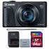 Canon PowerShot SX740 HS Digital Camera (Black) + 64GB Memory Card