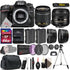 Nikon D7500 Digital SLR Camera + 18-55mm + AF-S 40mm f/2.8G Lens Accessory Bundle