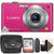 Panasonic Lumix DMC-FS7 Digital Camera Pink with  All You Need Accessory Bundle