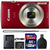 Canon IXUS 185 / ELPH 180 20MP Digital Camera Red with 32GB Accessory Kit