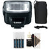 Canon 270EX II Speedlite Flash for Canon SLR Cameras + 4AA Battery Charger & Cleaning Kit