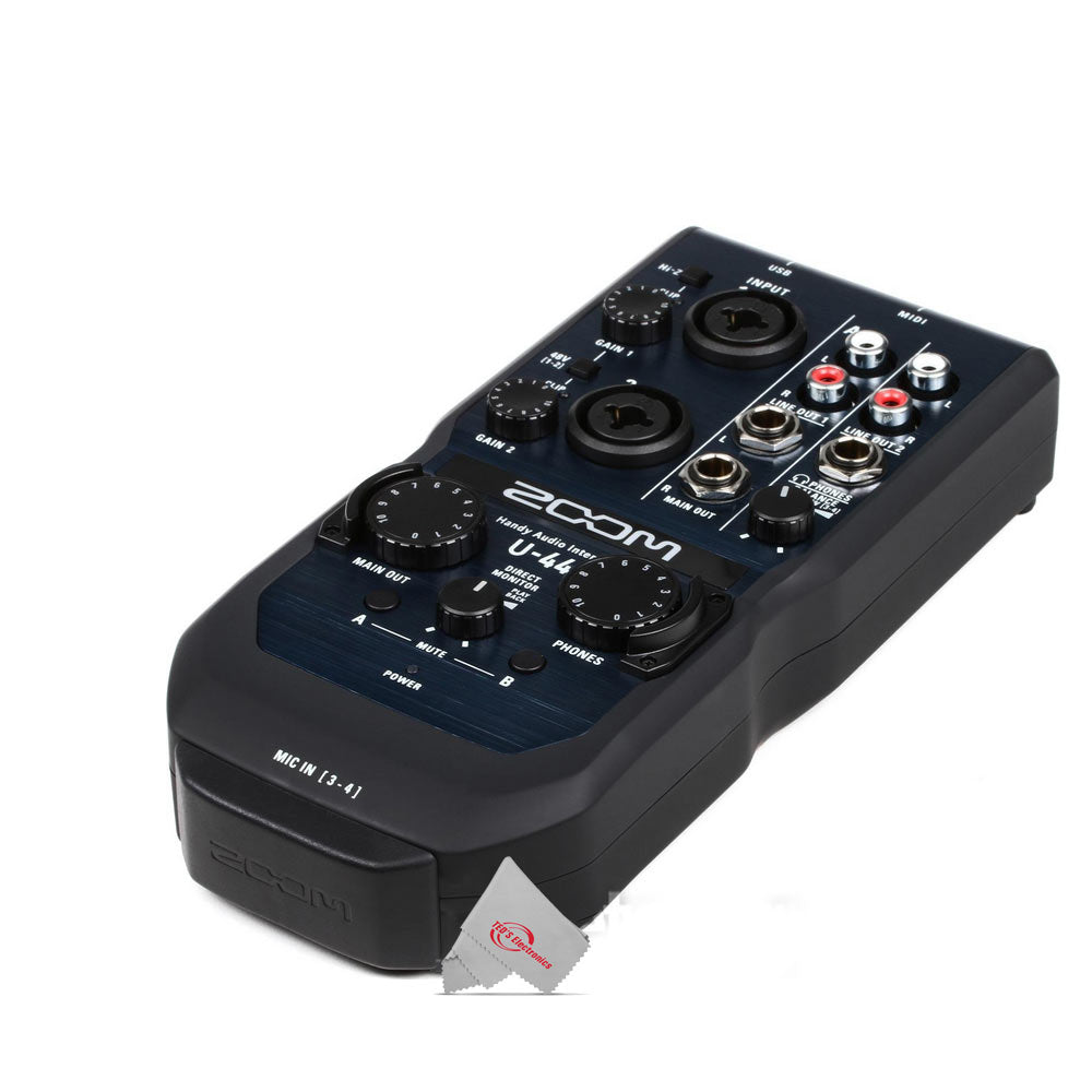 Zoom U-44 Portable 4x4 USB Handy Audio / MIDI Interface – Teds